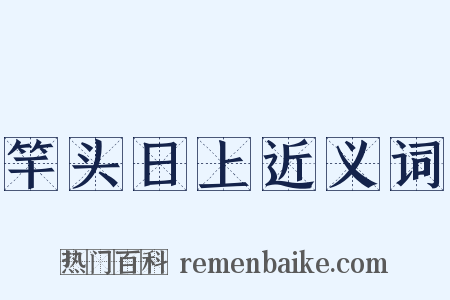 竿头日上近义词是什么意思的图片